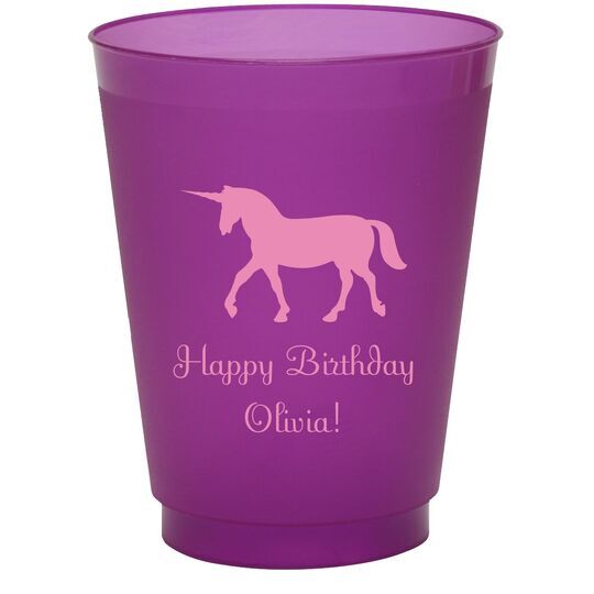 Magical Unicorn Colored Shatterproof Cups